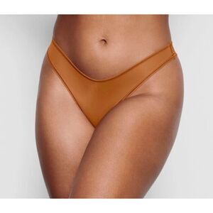 Women Skims Jelly Sheer Dipped Thong in SiennaSize 4X